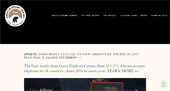 Desktop Screenshot of greatelephantcensus.com